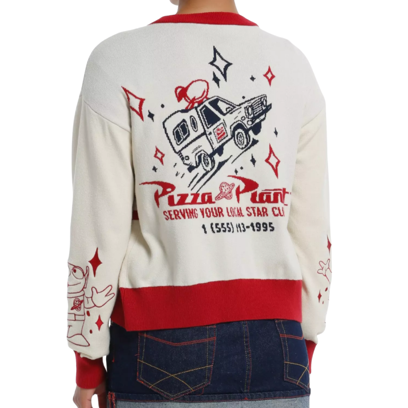 Cardigan Alien Pizza Planet Toy Story