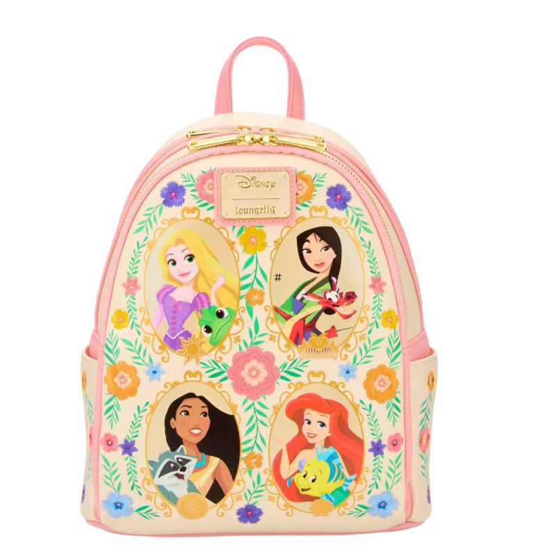 Sac à dos Princesses floral portrait LOUNGEFLY