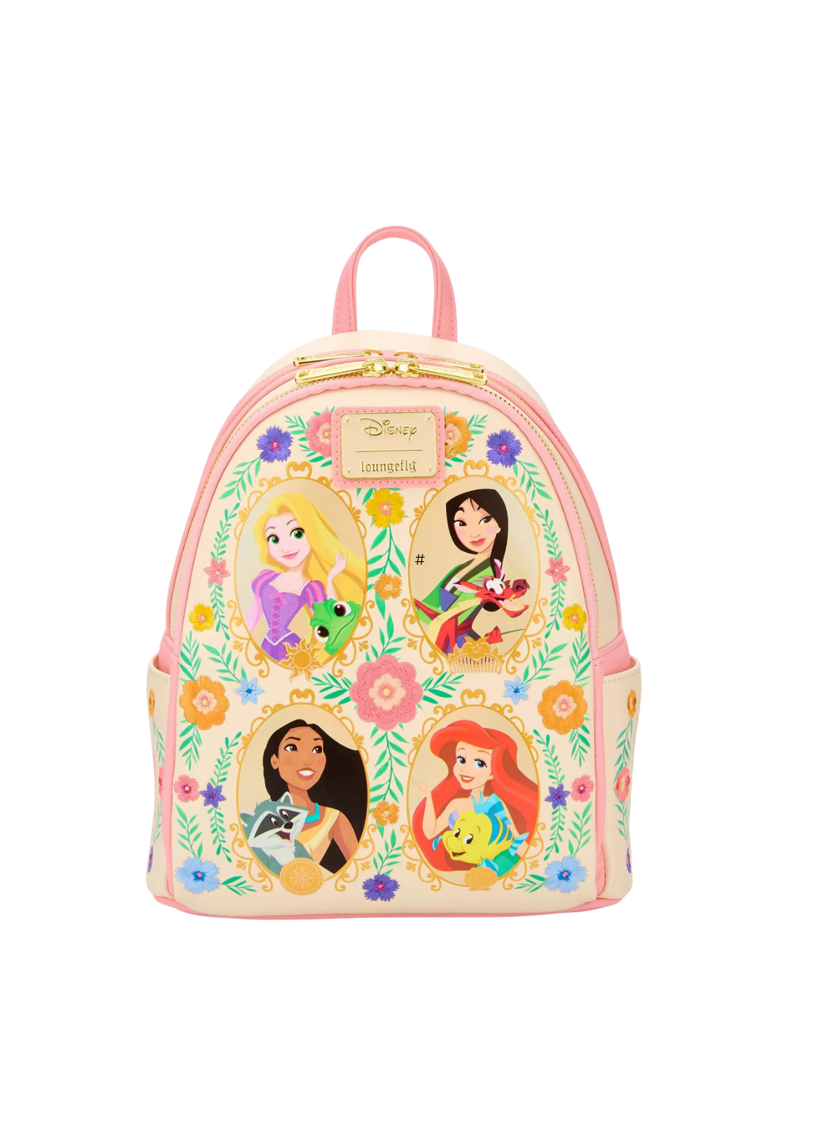 Sac à dos Princesses floral portrait LOUNGEFLY