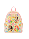 Sac à dos Princesses floral portrait LOUNGEFLY