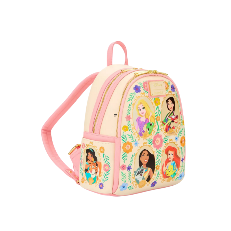 Sac à dos Princesses floral portrait LOUNGEFLY