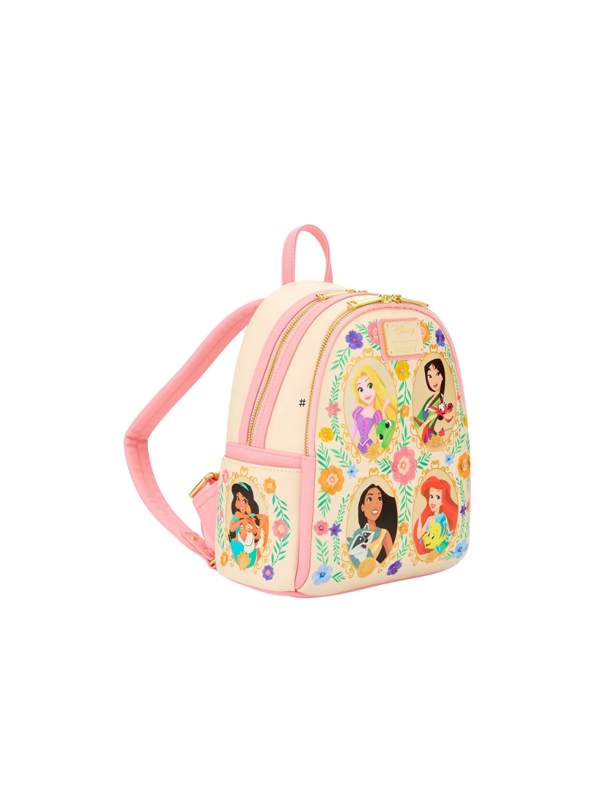 Sac à dos Princesses floral portrait LOUNGEFLY
