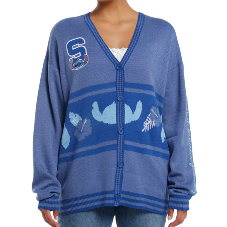 Cardigan Stitch Tropical Flowers Disney