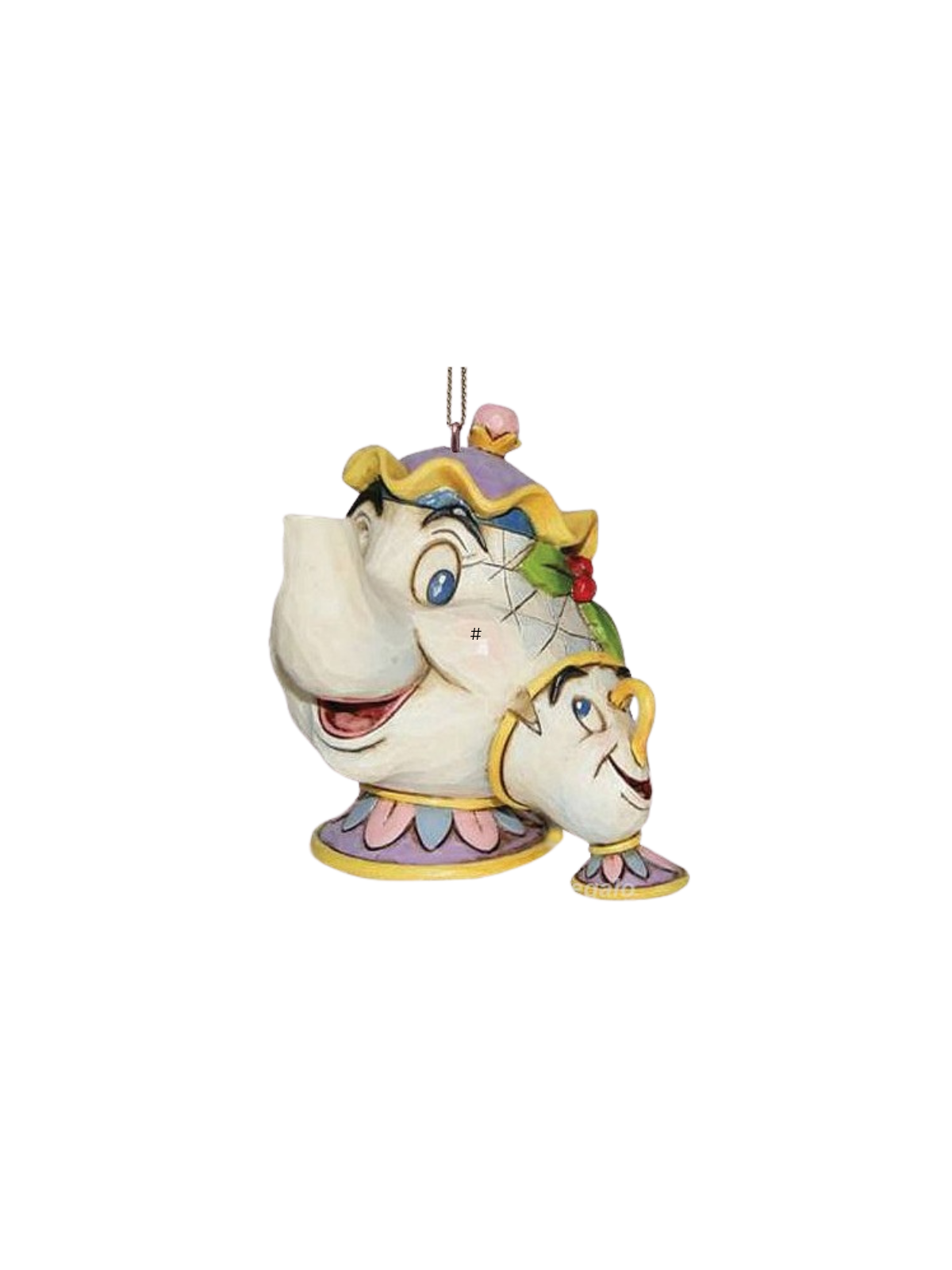Figurine ornement Madame samovar & zip disney traditions A21431