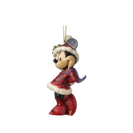 Figurine ornement pailleté Minnie Mouse Disney traditions A28240