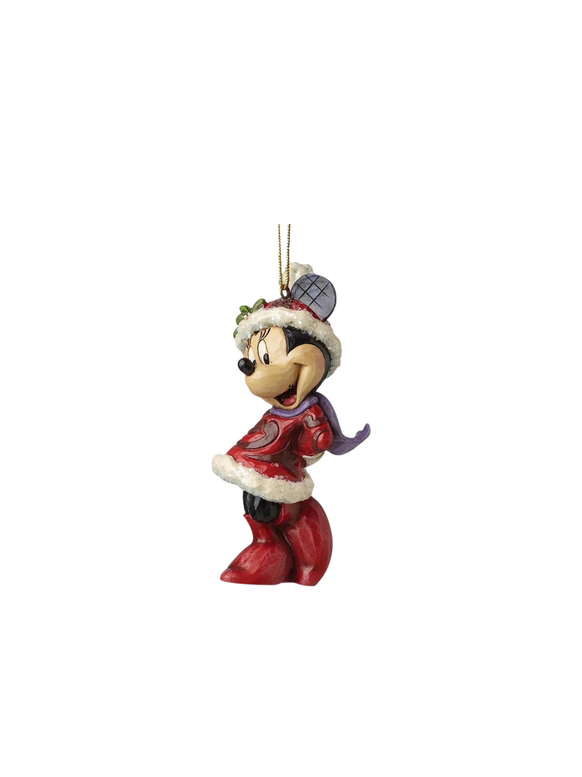 Figurine ornement pailleté Minnie Mouse Disney traditions A28240