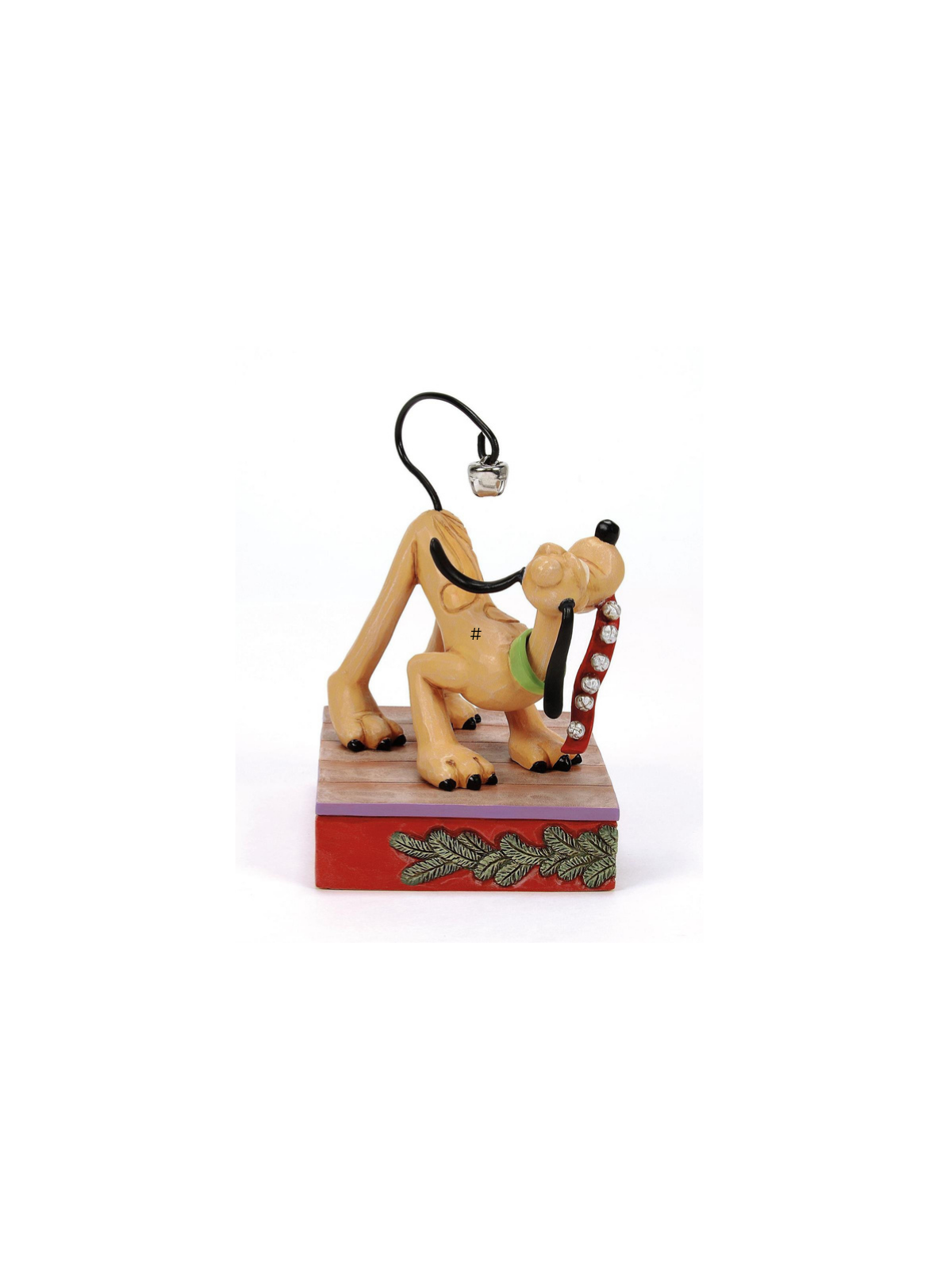 Figurine Pluto clochette de noël sur la queue Disney traditions 6016885
