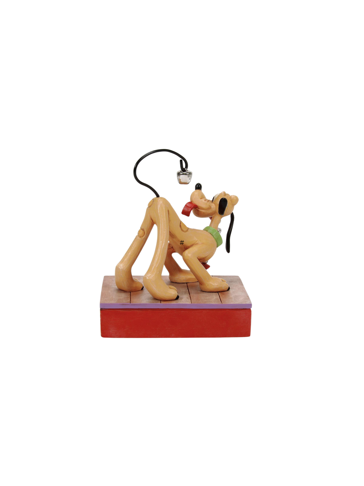 Figurine Pluto clochette de noël sur la queue Disney traditions 6016885