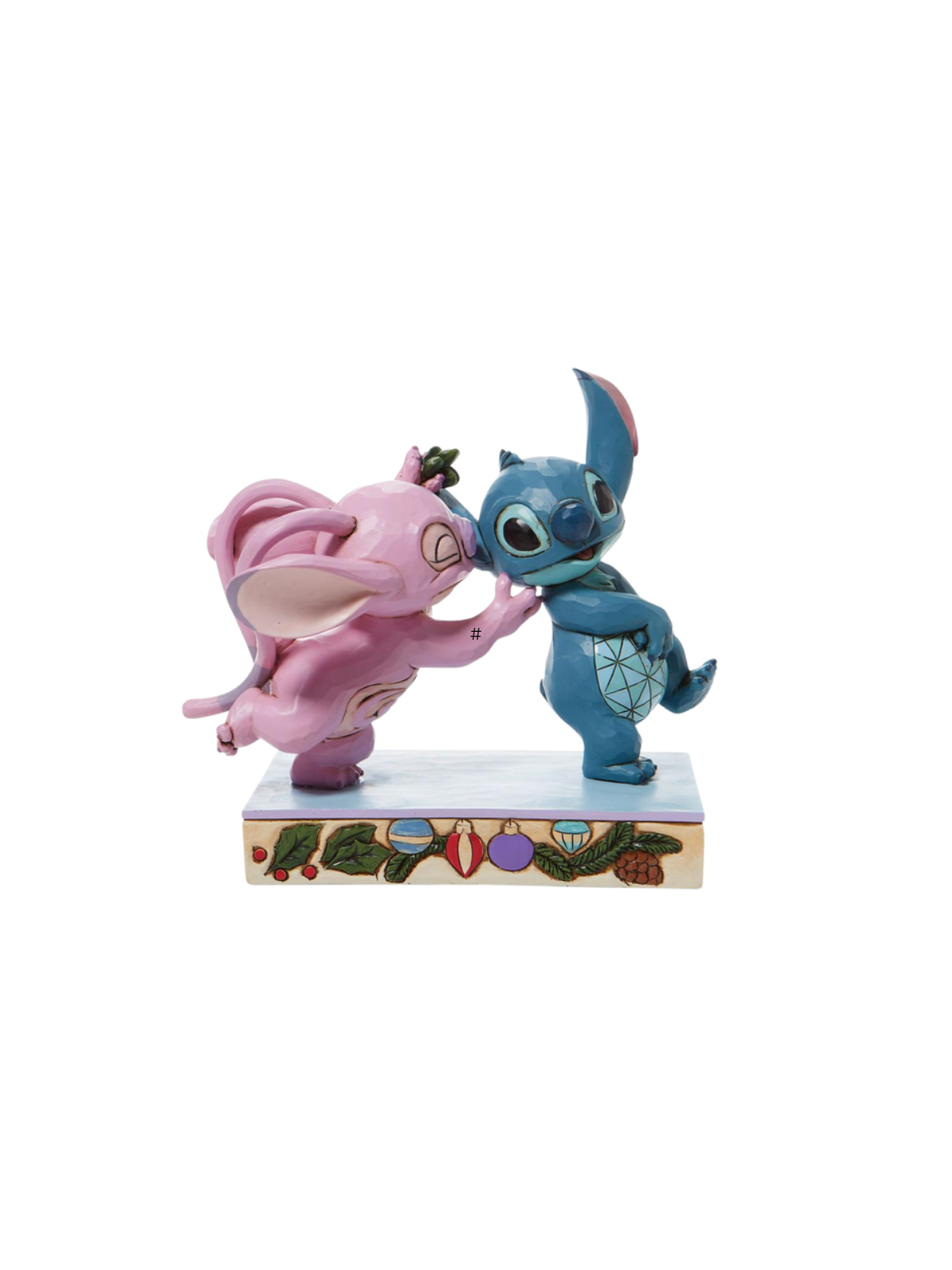 Figurine Angel & Stitch sous le gui Disney traditions 6008980