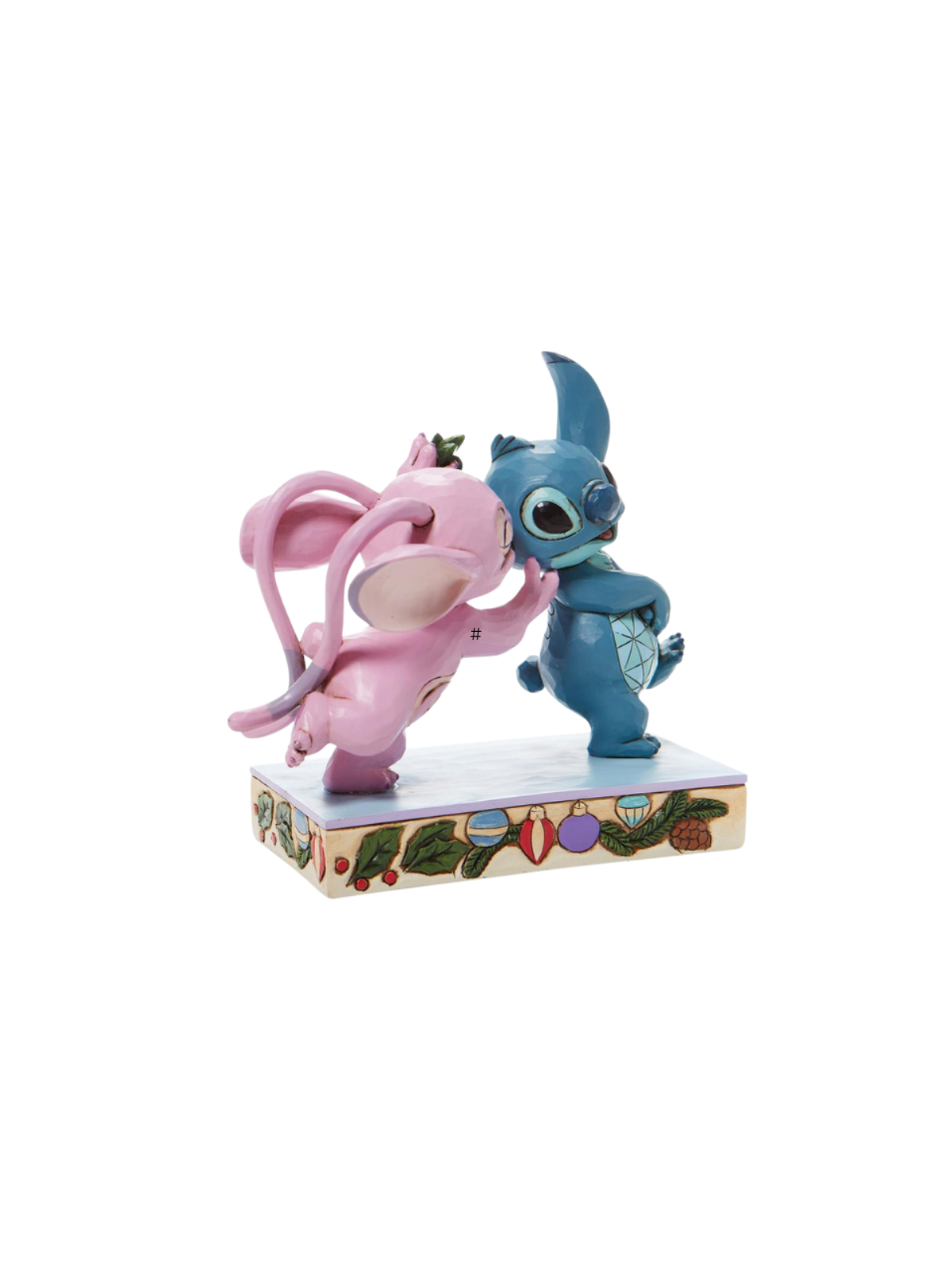 Figurine Angel & Stitch sous le gui Disney traditions 6008980