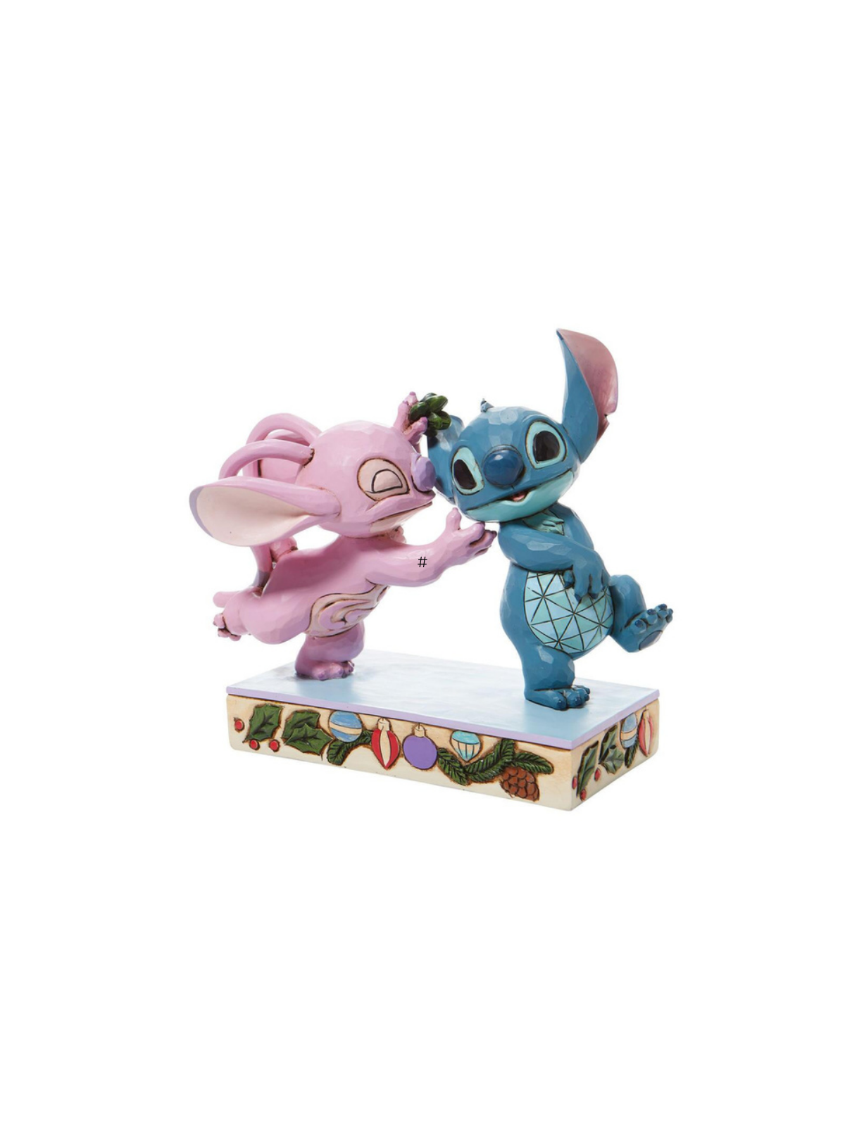 Figurine Angel & Stitch sous le gui Disney traditions 6008980