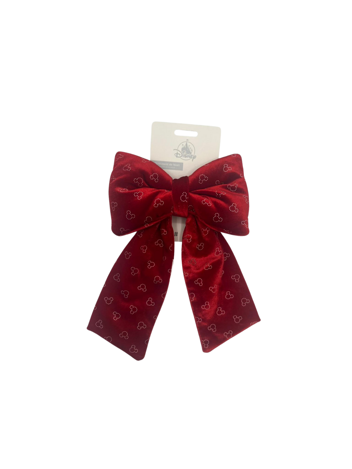 Ornement noeud rouge XXL Disney
