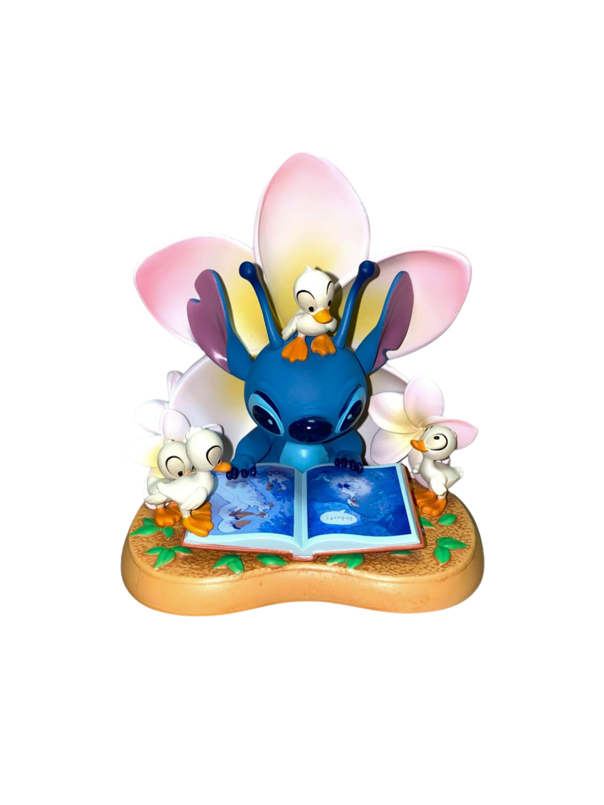 Figurine Stitch et Ducks Reading books Disney