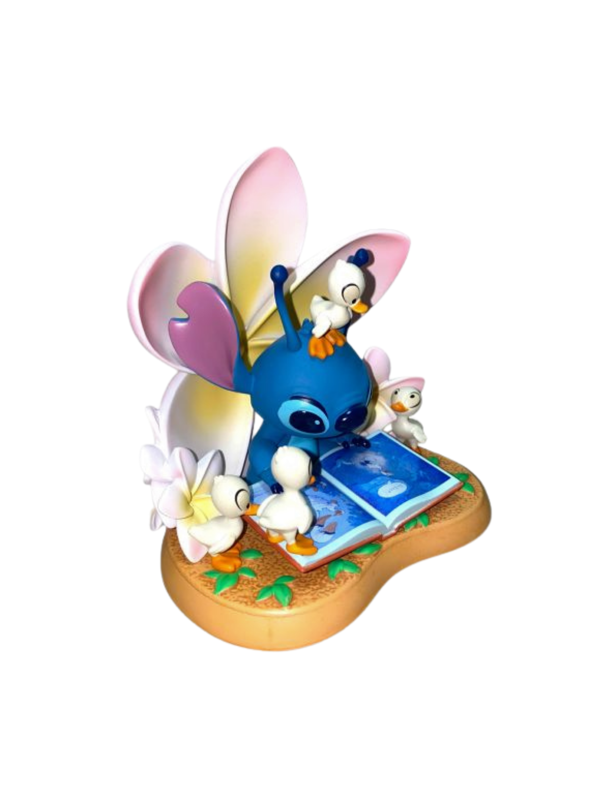 Figurine Stitch et Ducks Reading books Disney