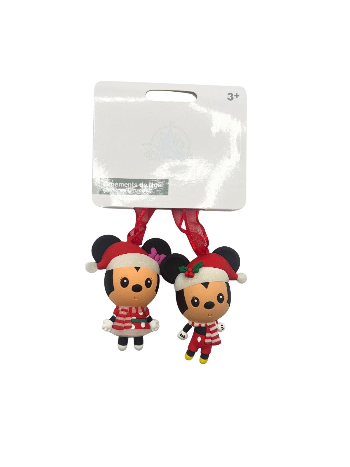 Ornement Mickey et Minnie Noël Disneyland Paris