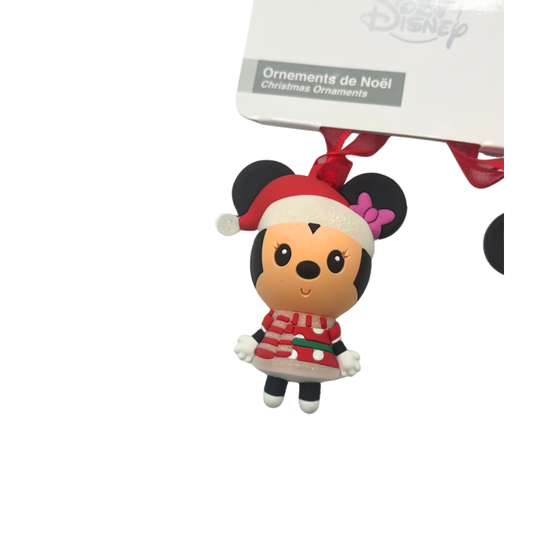 Ornement Mickey et Minnie Noël Disneyland Paris
