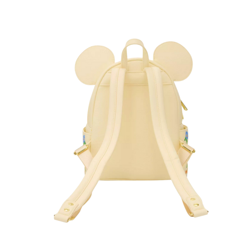 Sac à dos orange floral ears Minnie Mouse Import LOUNGEFLY