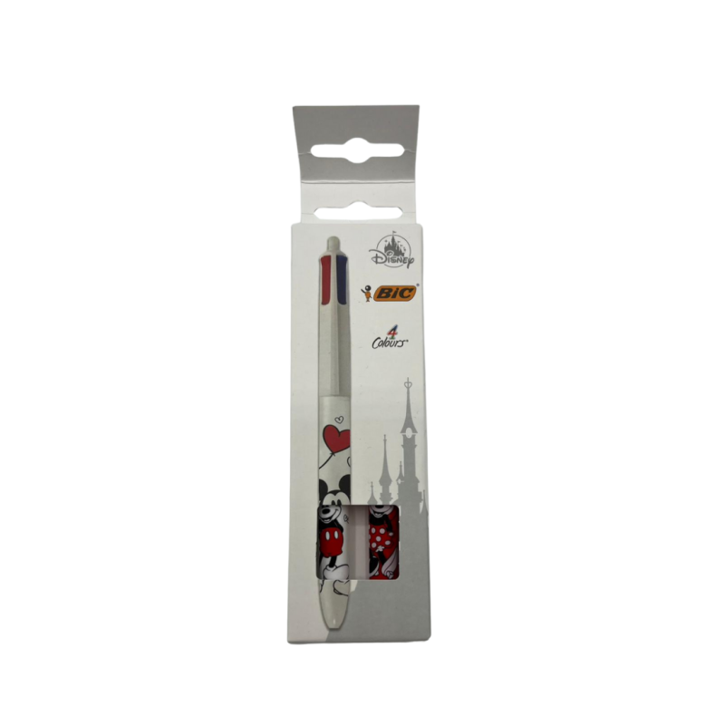 Lot de stylo 4 couleurs Mickey & Minnie Disney