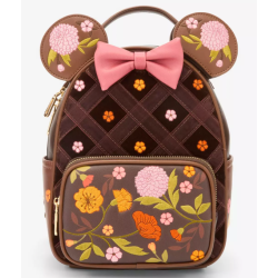 Sac à dos Minnie Mouse Velvet Floral Interchangeable Ears Disney