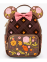 Sac à dos Minnie Mouse Velvet Floral Interchangeable Ears Disney