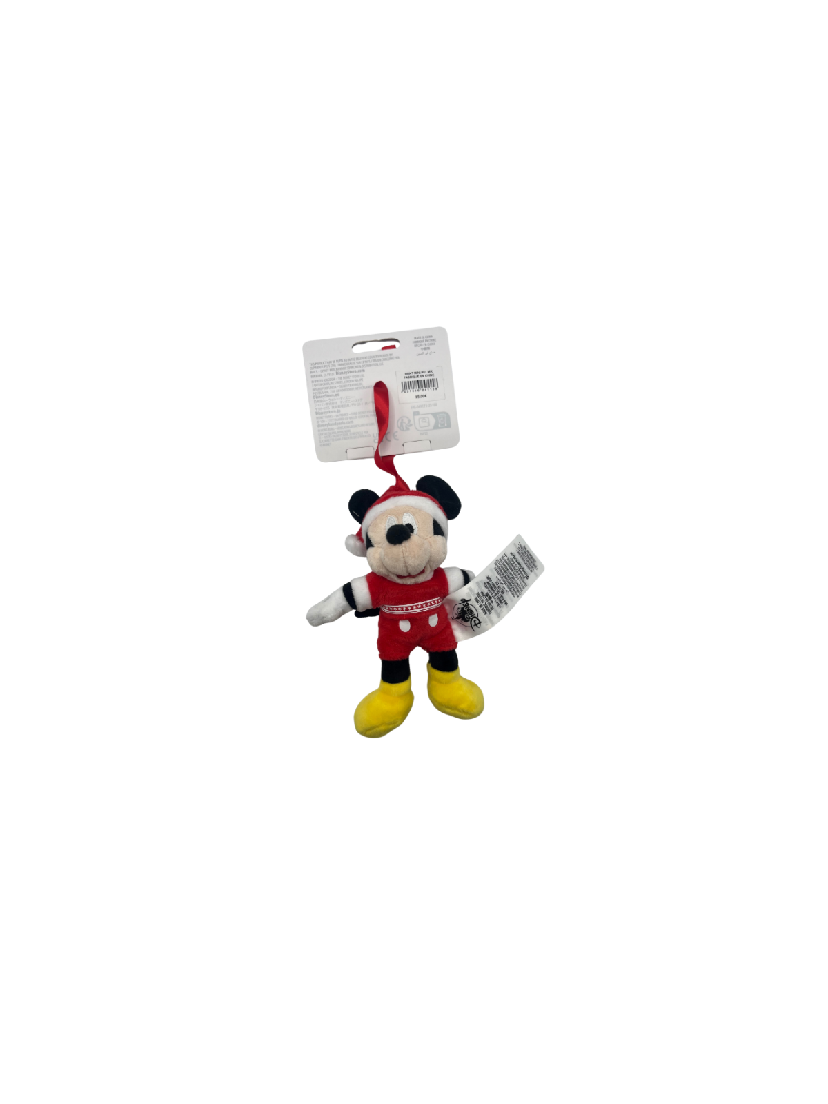 Ornement Peluche Mickey Noël Disney