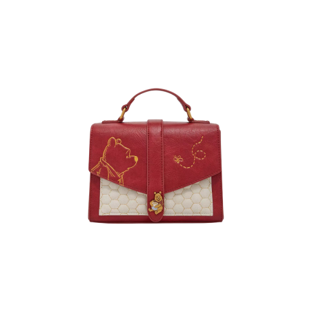 Sac à bandoulière Honeycomb pattern Winnie l'ourson Import LOUNGEFLY