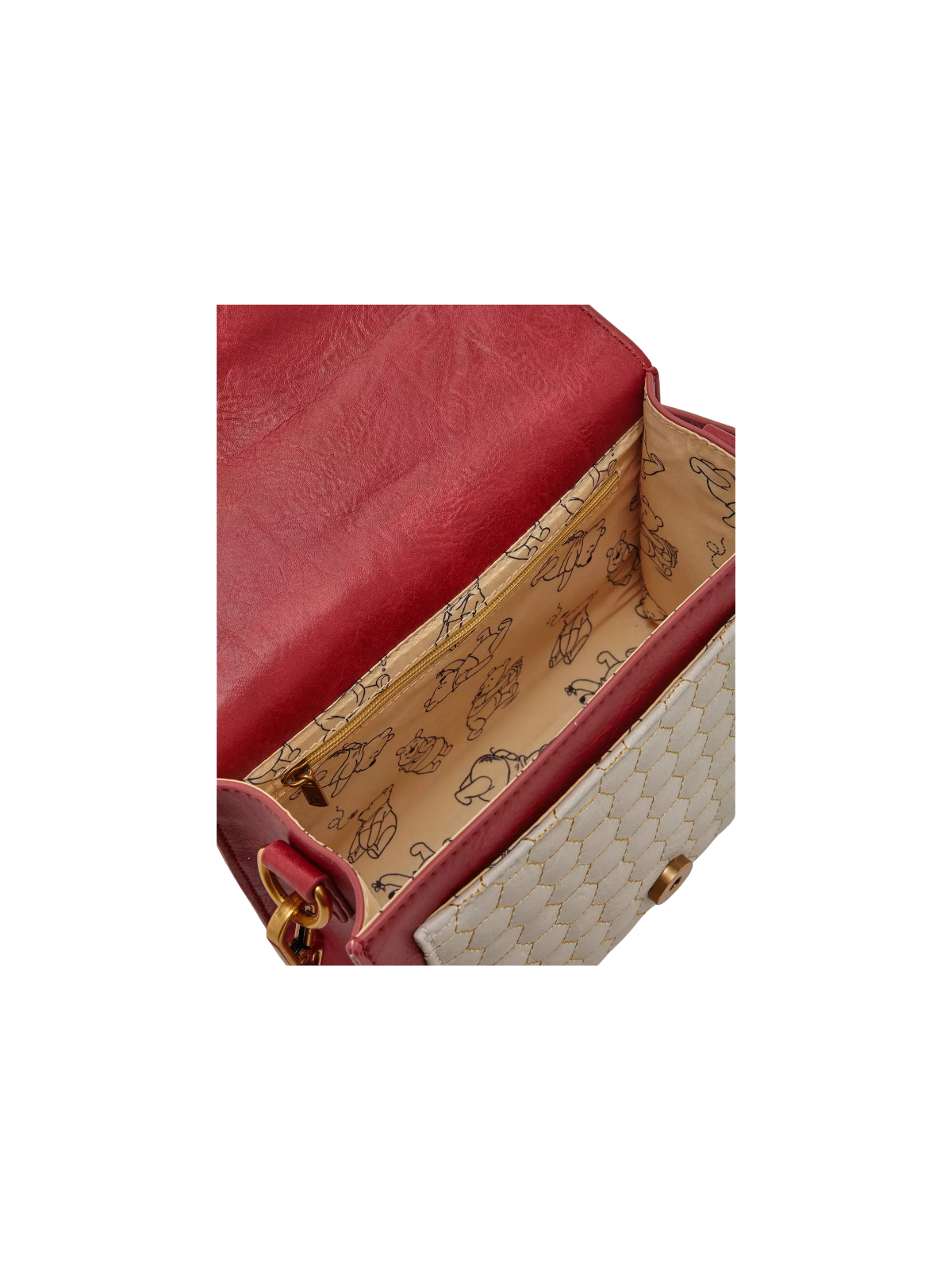 Sac à bandoulière Honeycomb pattern Winnie l'ourson Import LOUNGEFLY