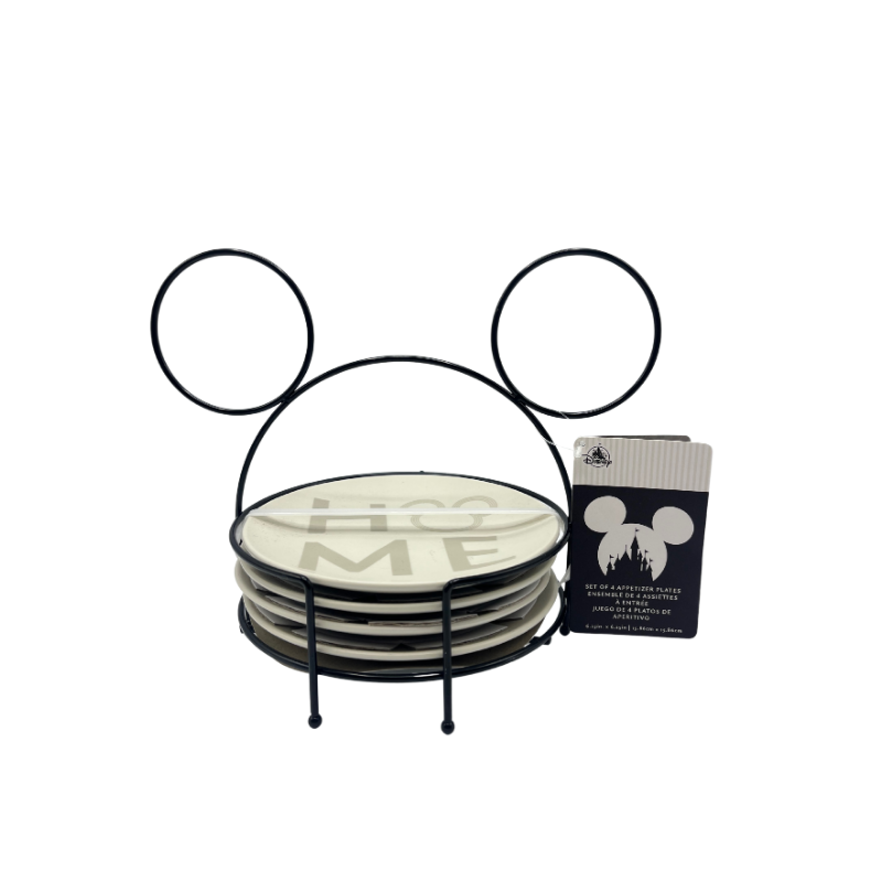 Set 4 Assiettes à entrée HOME Mickey Disney
