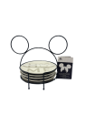Set 4 Assiettes à entrée HOME Mickey Disney