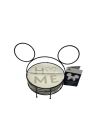 Set 4 Assiettes à entrée HOME Mickey Disney