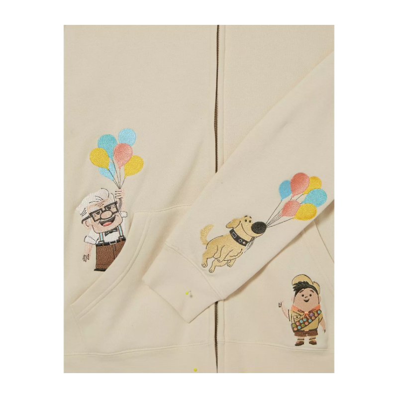 Sweat à capuche zippé floral Là Haut Disney Pixar