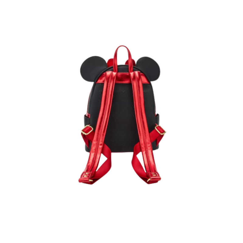 Sac à dos Métalic red bow ears Minnie Mouse LOUNGEFLY