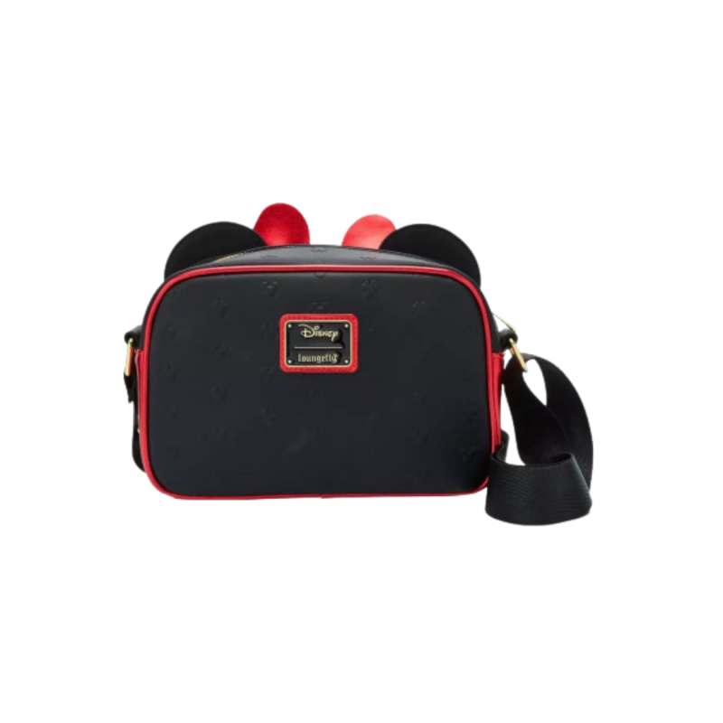 Sac à bandoulière Métalic red bow ears Minnie Mouse LOUNGEFLY