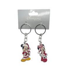 Porte clés Duo Mickey et Minnie Noël