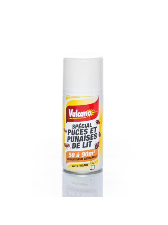 Insecticide Auto-Vidant Puces et Punaises VULCANO : Élimination Complète