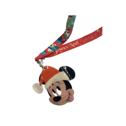 Tour de cou lanière Mickey noël Disney