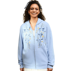 Sweat à capuche zippé floral Winnie l'Ourson Disney