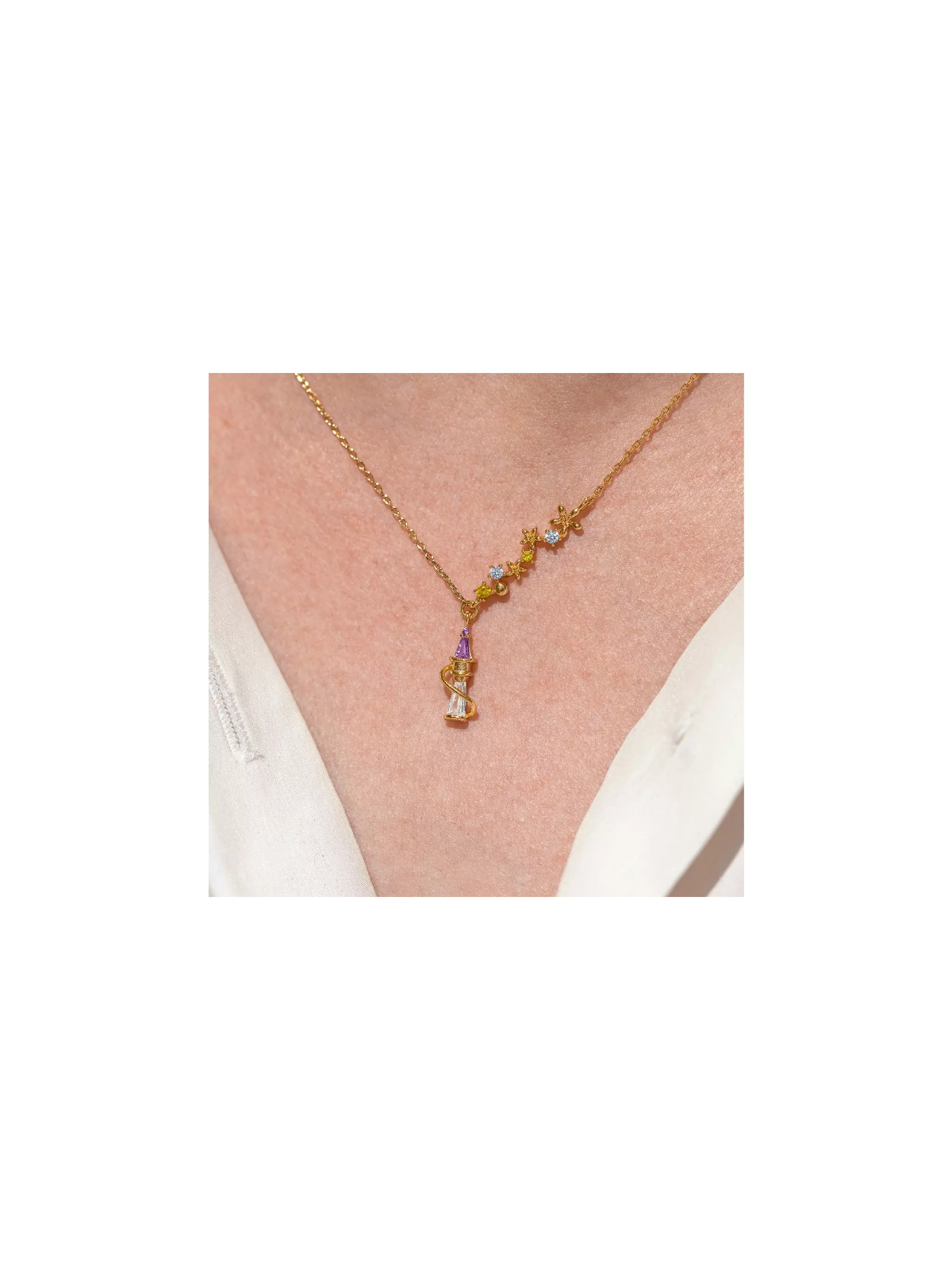 Collier Tour floral Raiponce Disney