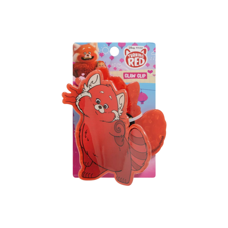 Pince à cheveux Mei panda Alerte rouge