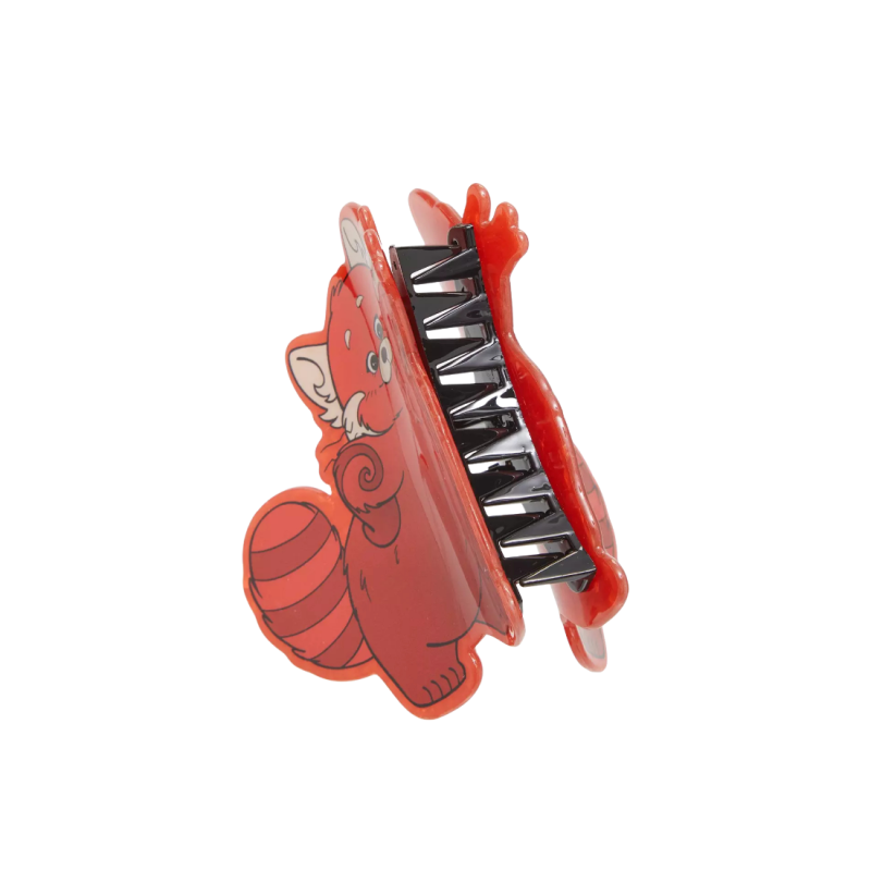 Pince à cheveux Mei panda Alerte rouge