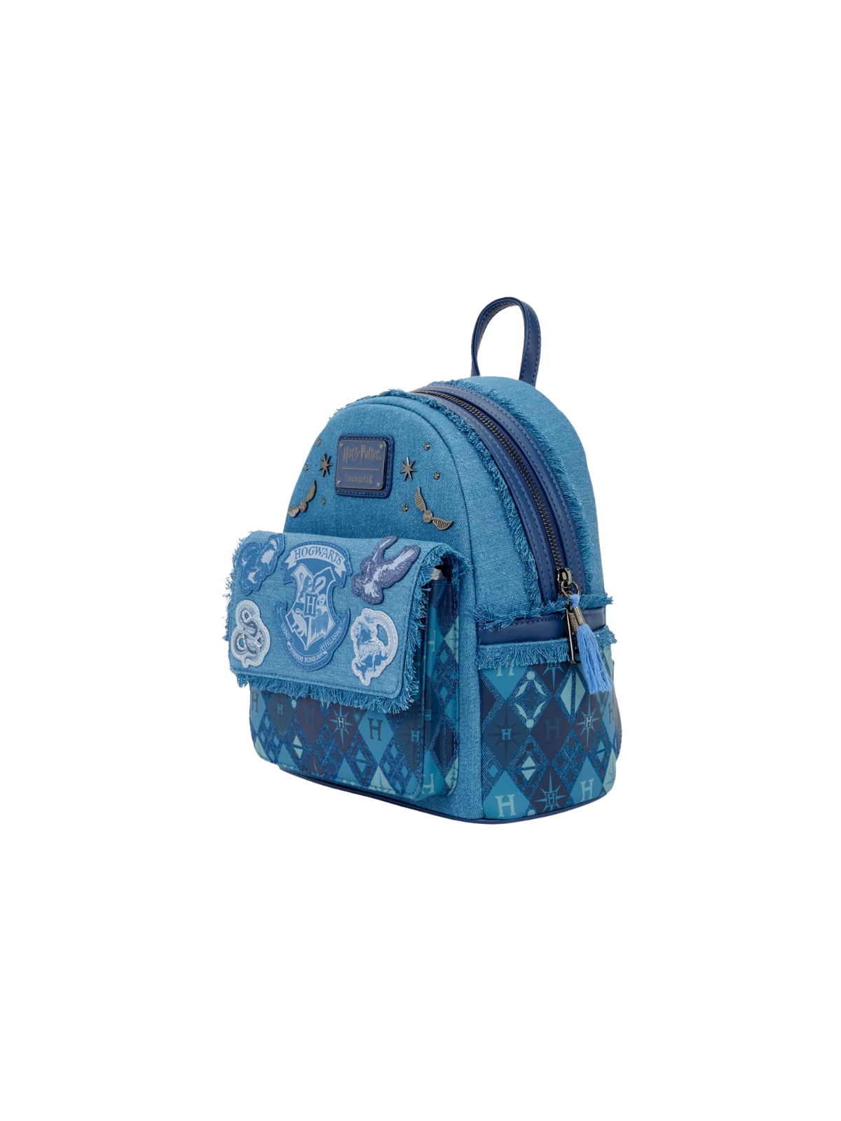 Sac a dos house of Hogwarts denim Harry Potter LOUNGEFLY