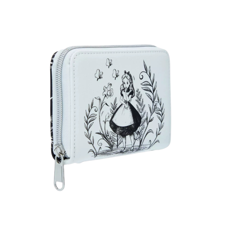 Portefeuille Black & White Alice au pays des merveilles LOUNGEFLY