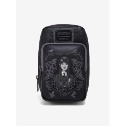 sac a bandoulière Wednesday Black Rose Loungefly livraison 11/25