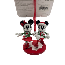 Ornement Duo Mickey et Minnie Neige Disney