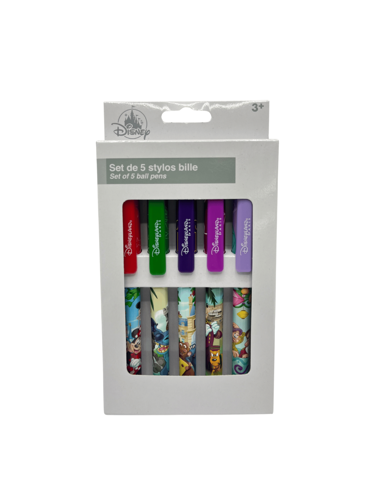Set 5 stylos bille Attractions Disney