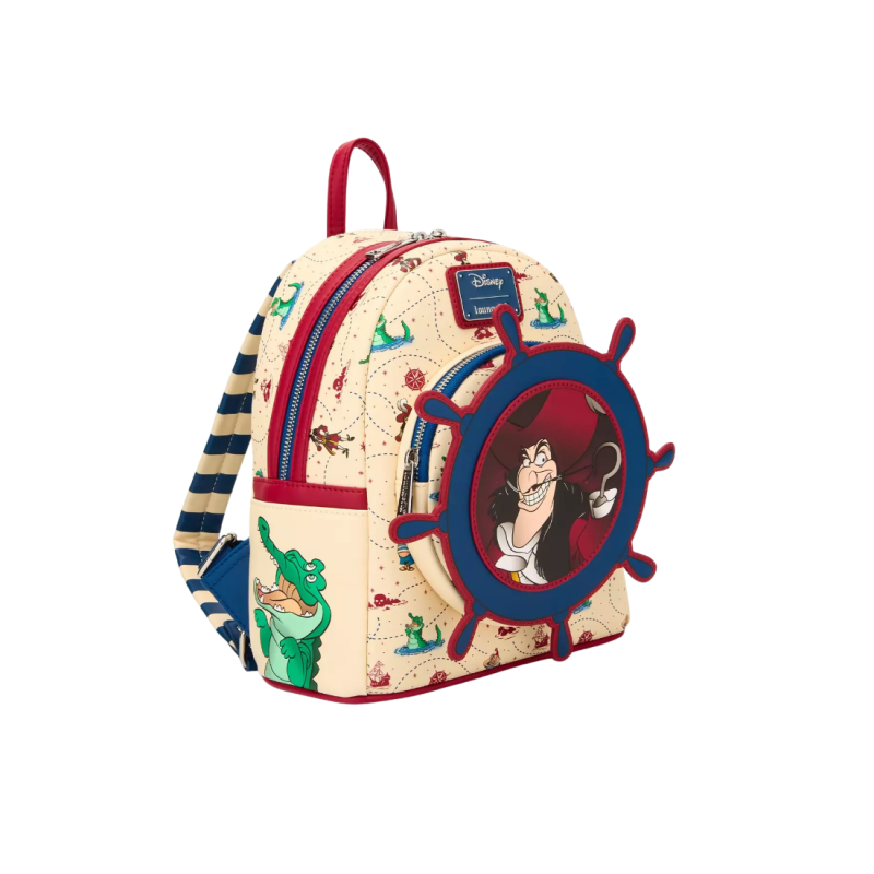 Sac à dos ship wheel rotating Capitaine crochet Peter Pan LOUNGEFLY