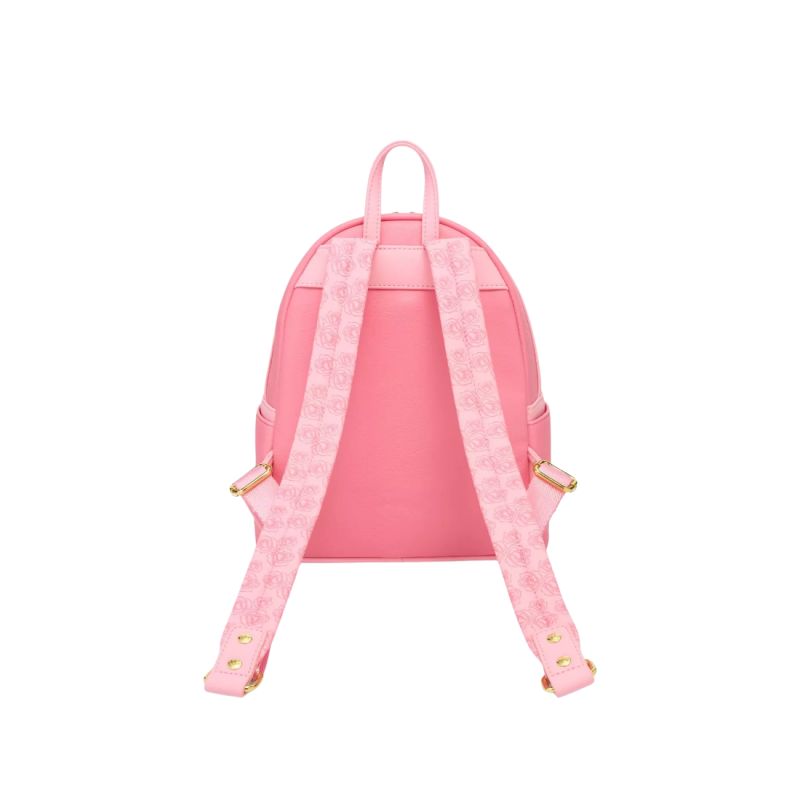 Sac à dos pink roses La belle & la bête LOUNGEFLY