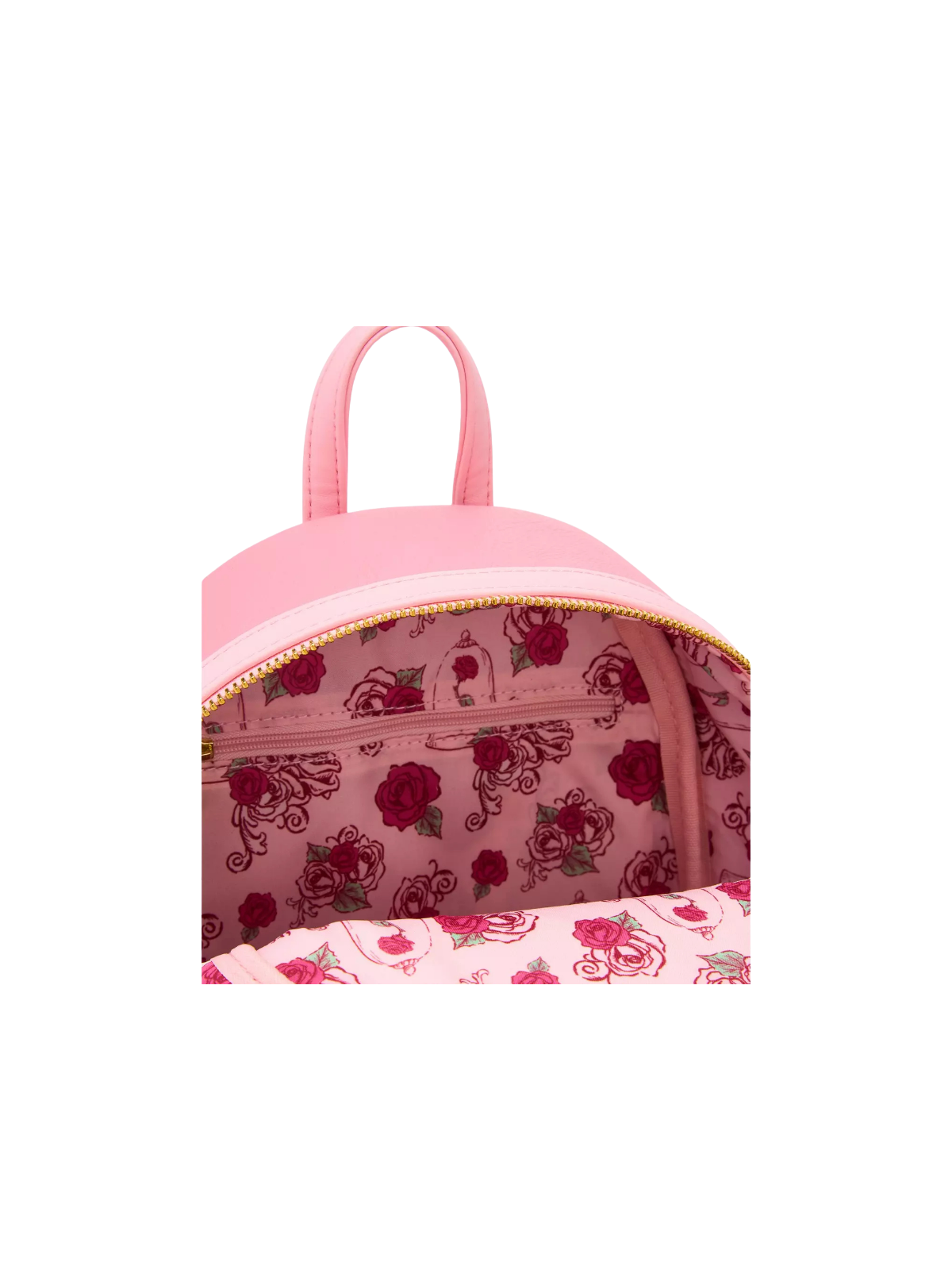 Sac à dos pink roses La belle & la bête LOUNGEFLY