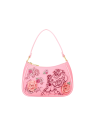 Sac à bandoulière pink roses La belle & la bête LOUNGEFLY
