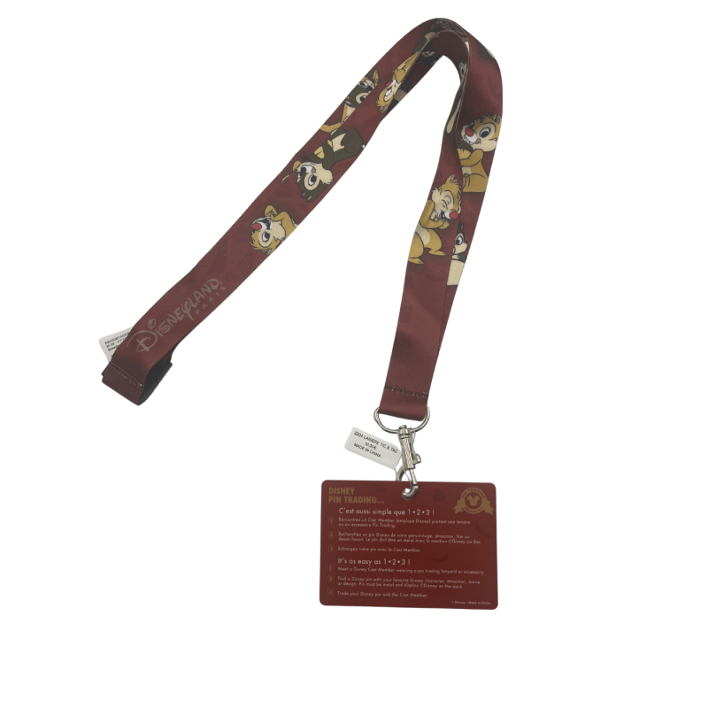 Lanière tour de cou Tic & Tac Disney